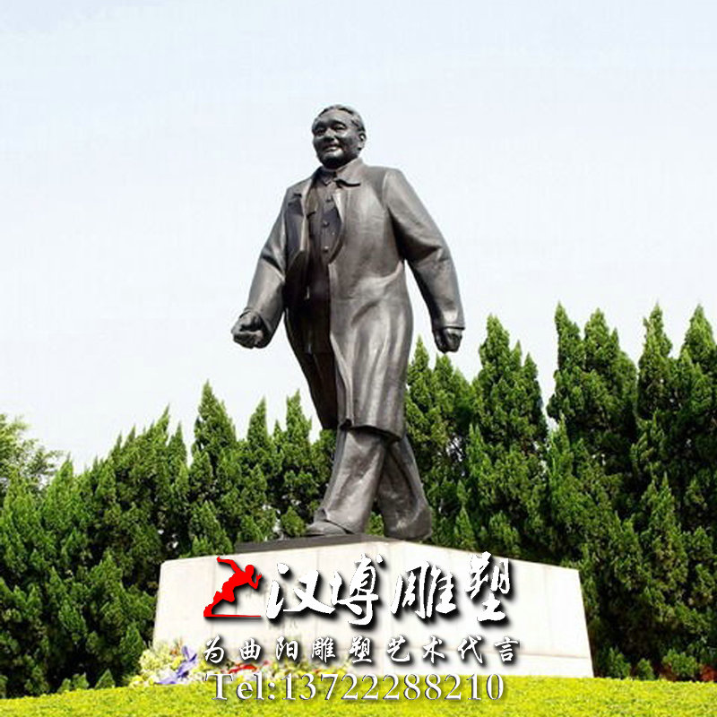 玻璃钢铸铜雕塑,邓小平人物雕像,名人雕塑