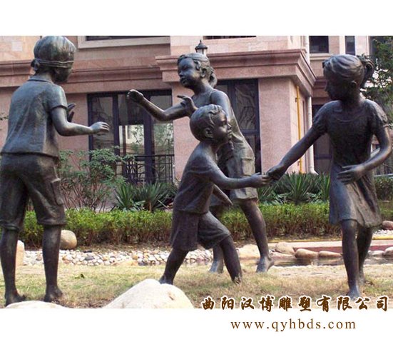 校园雕塑，小孩雕塑