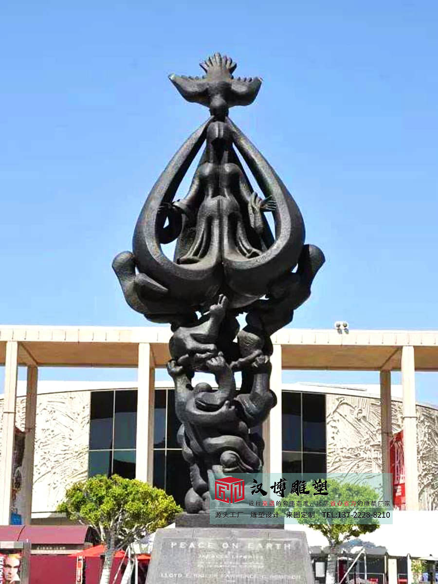 铸铜创意雕塑,户外景区金属雕塑,人物雕塑加工厂家
