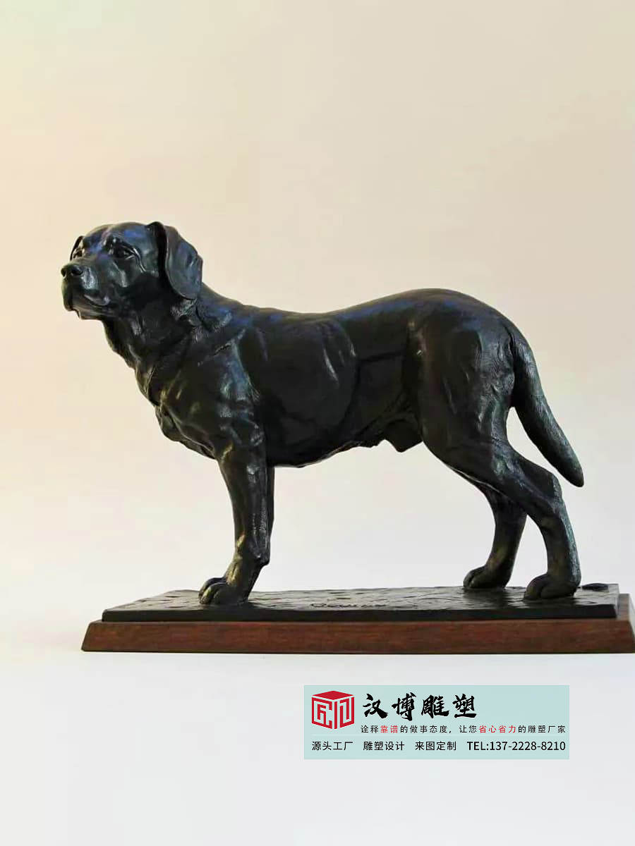 铸铜宠物狗雕塑,室内动物雕塑,铸铜动物雕塑加工工厂