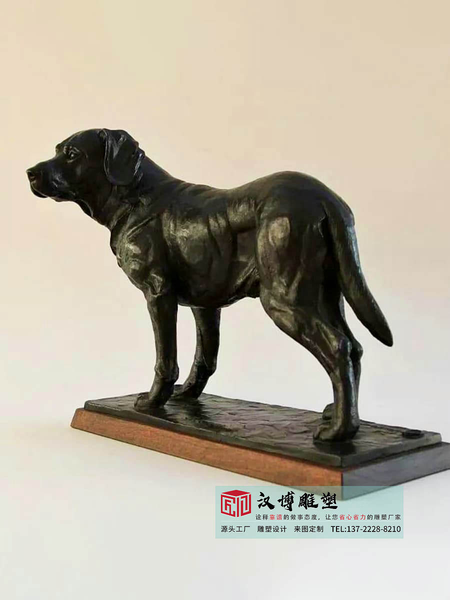 铸铜宠物狗雕塑,室内动物雕塑,铸铜动物雕塑加工工厂