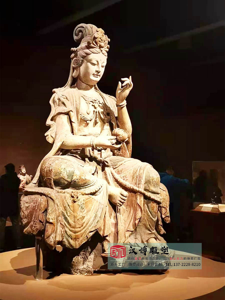 铸铜观音雕塑,室内金属雕塑,大型人物雕塑源头厂家