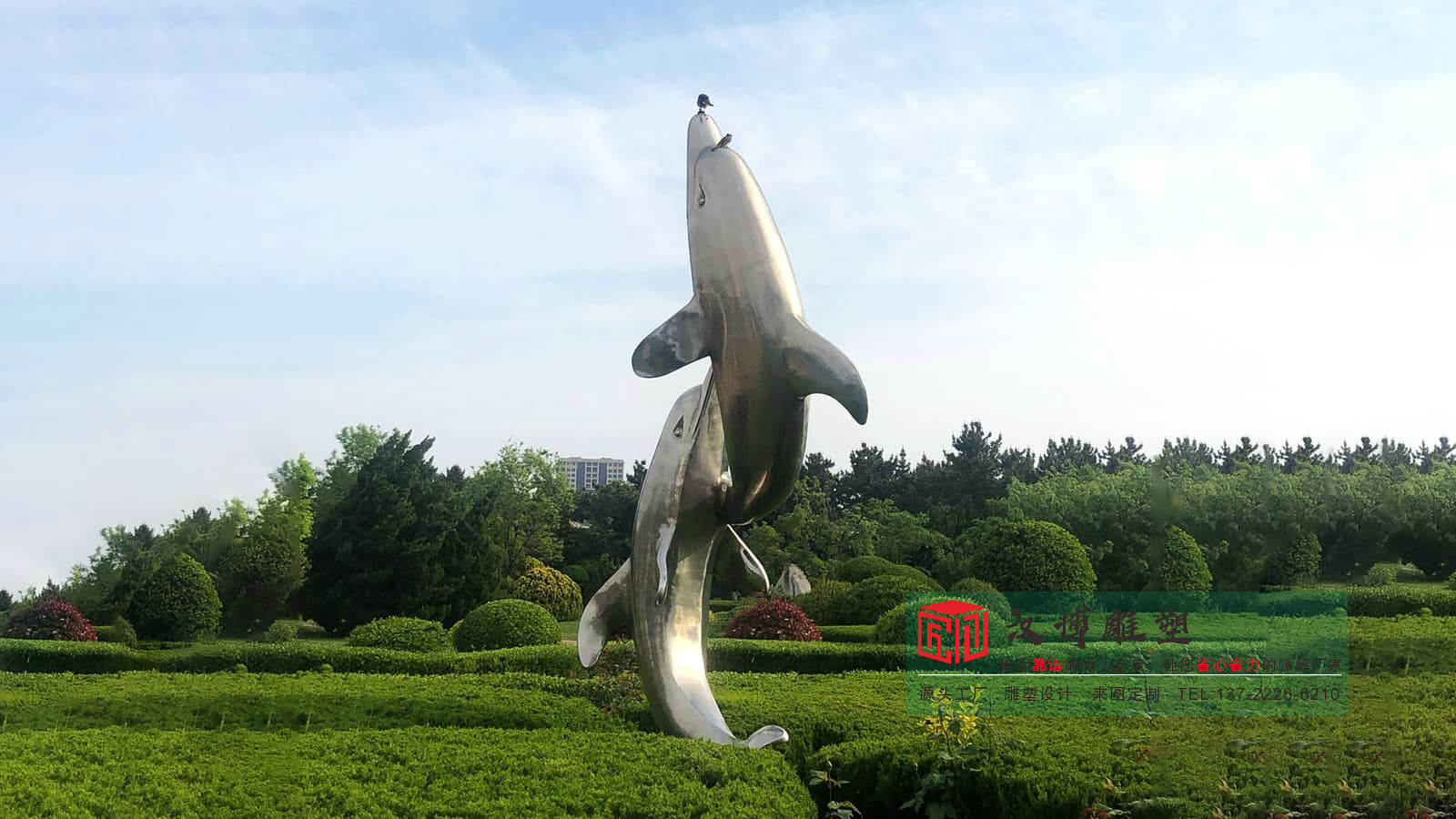 不锈钢海浪雕塑,酒店广场雕塑定制,金属雕塑加工厂家