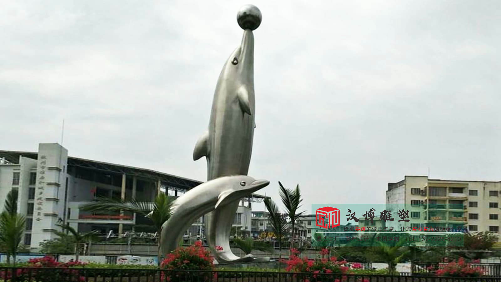 不锈钢海浪雕塑,酒店广场雕塑定制,金属雕塑加工厂家
