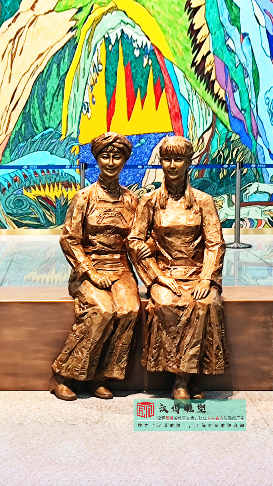 铸铜少数民族人物雕塑,大型景区展馆小品,青铜人物雕塑厂家定做