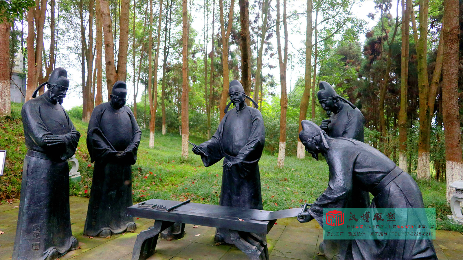 铸铜历史名人李白雕塑,景区公园景观小品,黄铜人物雕塑厂家定做